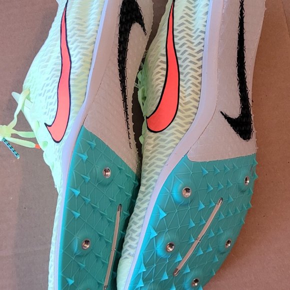 Nike Zoom Mamba V 'Barely Volt Hyper Orange' AJ1697-700 Running Cleats 13 M - Picture 3 of 6